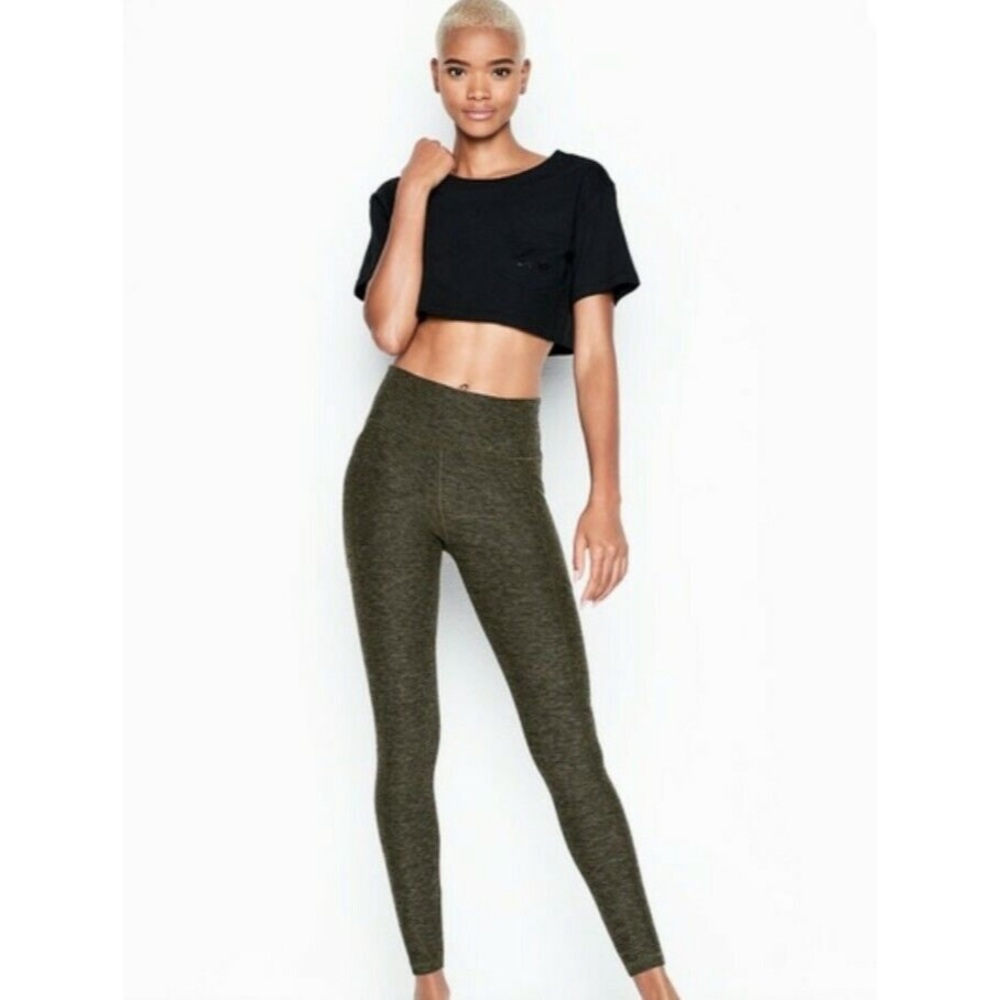 Victoria’s Secret Heathered Forest Green Studio Leggings